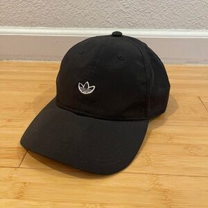 Women’s Black Classic Adidas Logo Baseball Strapback Hat